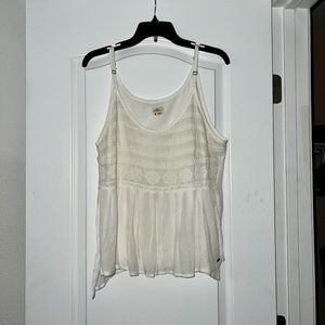 O'Neill White Adjustable Strap Blouse